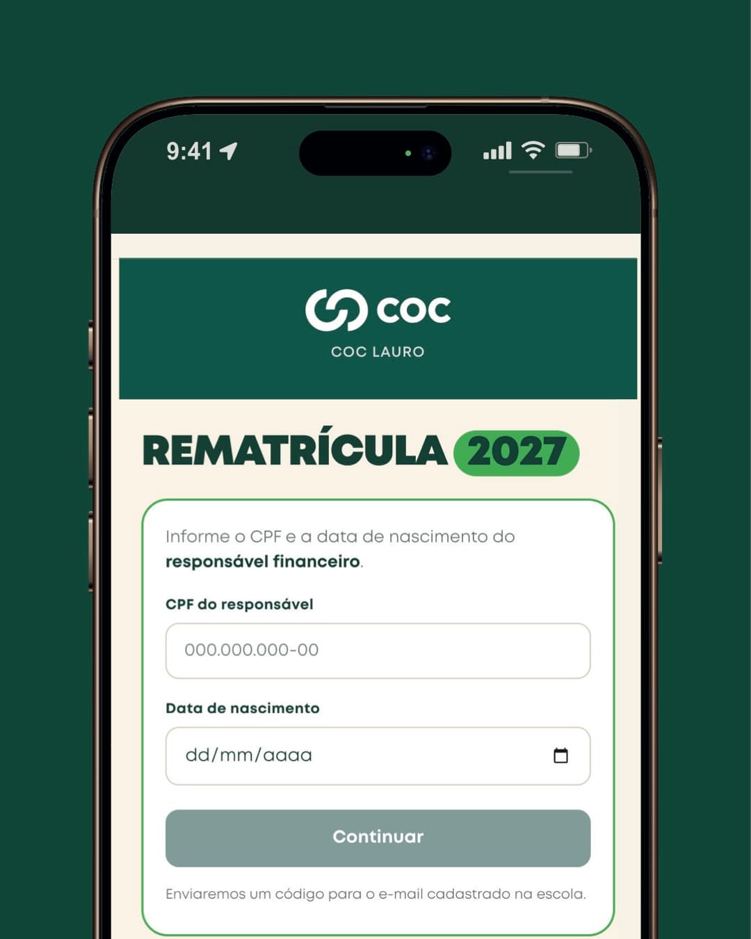 Tela do Portal: Acesse o Portal